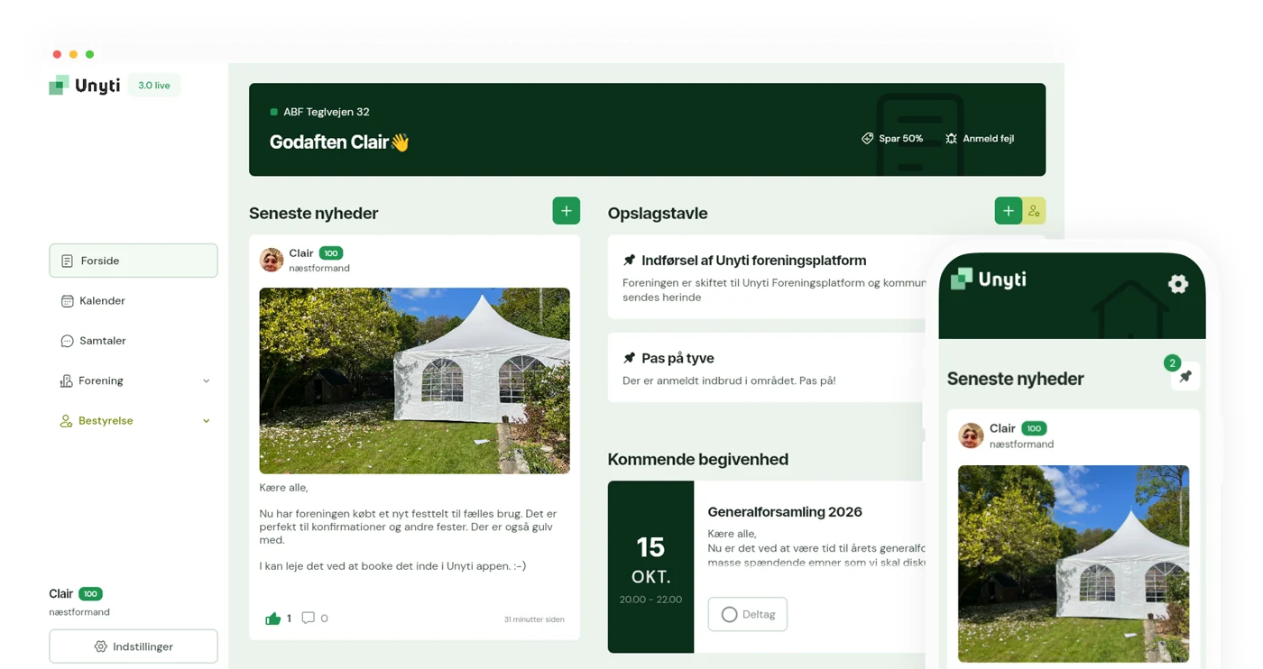 Unyti på computer og mobil